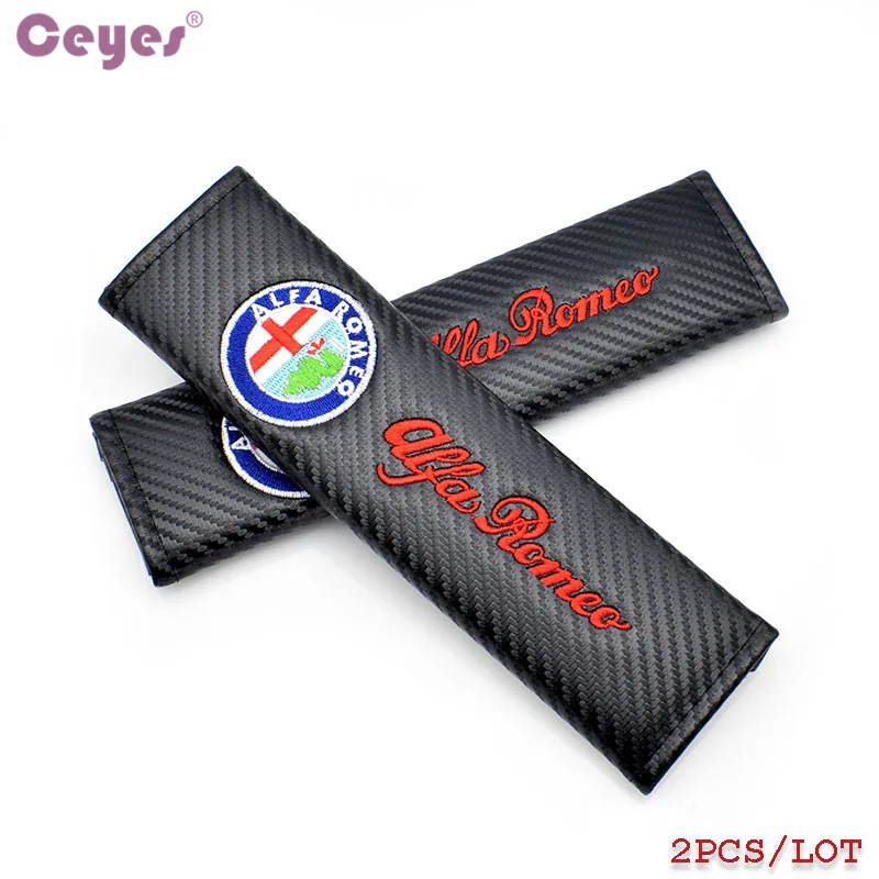 Наплечные подушки Ceyes из углеродного волокна для Alfa Romeo 156 Mito 147 159 Giulietta 2 шт.|cotton belt