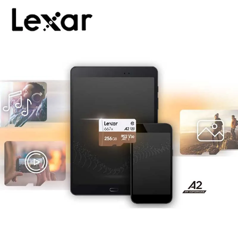 Lexar TF карта и адаптер и считыватель 256 ГБ 667x Micro SD карты Адаптеры 3,0 USB ридеры 128 ГБ SDXC карта памяти 64 Гб набор карт памяти
