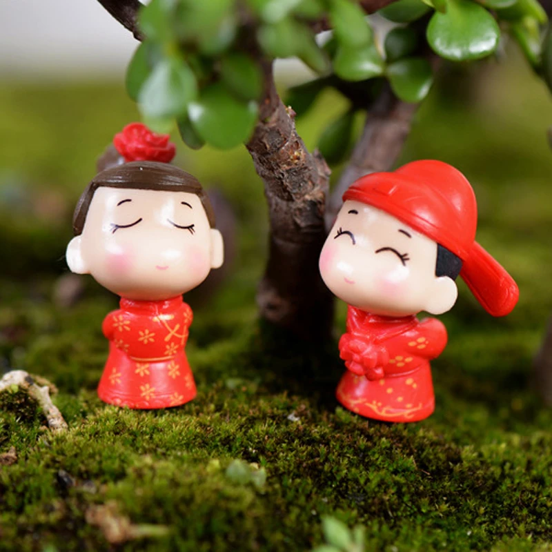 2 шт. Свадебные украшения для невесты и жениха миниатюры мини-украшения в виде