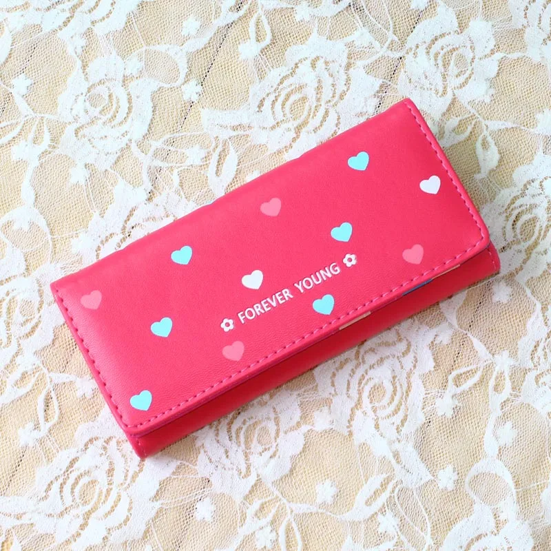 Женский кошелек с сердечками складной держатель для ID карты | Багаж и сумки