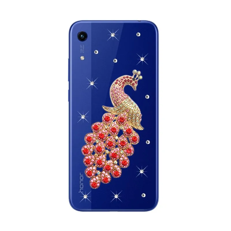 Для huawei P Smart Z Y7 P20 lite pro Чехол для телефона с рисунком павлина прозрачный чехол huawei 7A Honor 20 8A 8X 8C Nova 4 3 Чехол - Цвет: transparent