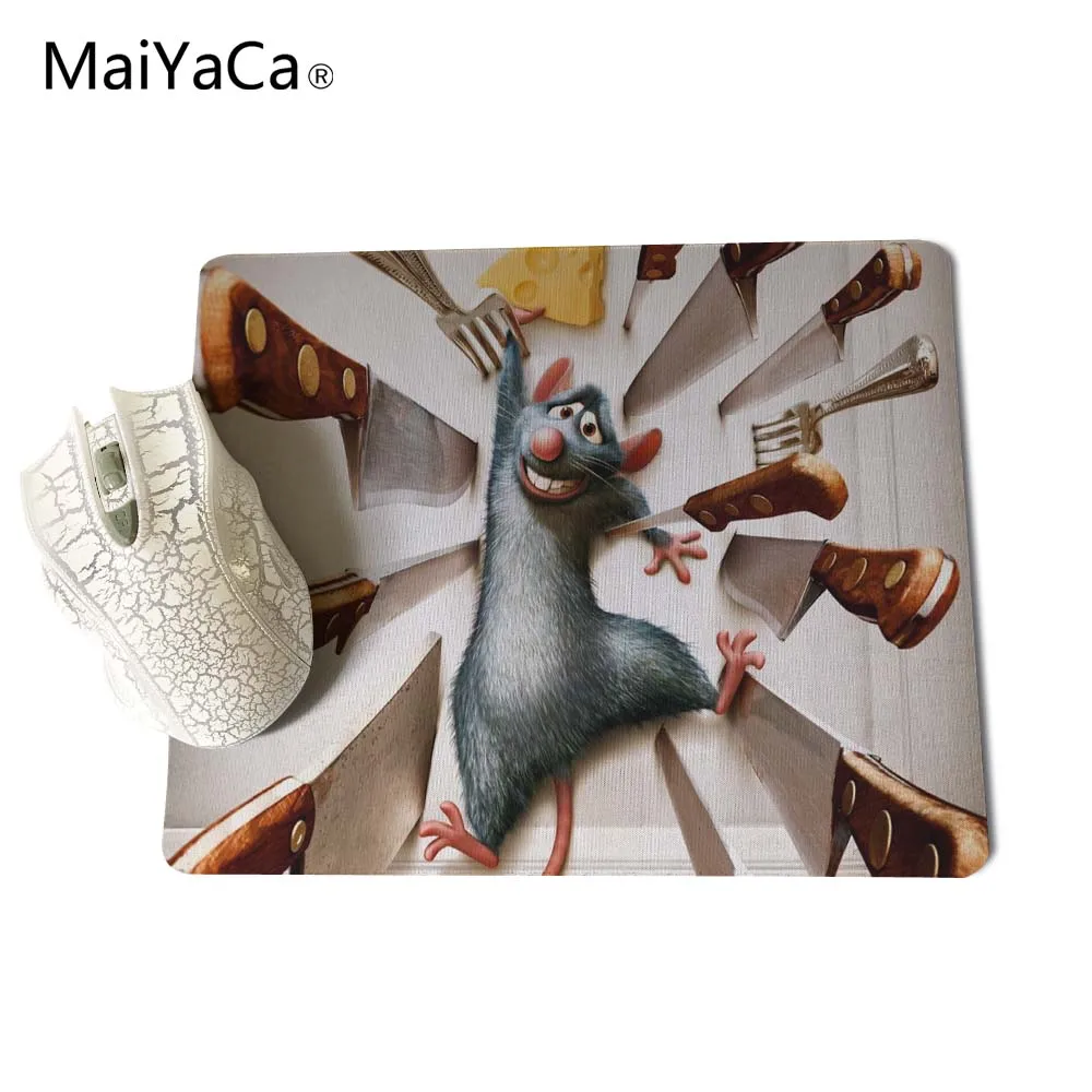 Lock Edge 18x22cm MaiYaCa Рататуй. Крыса Реми крутая игра Пользовательские Коврики для мыши резиновый коврик Скорость версия блокировки края коврик для мыши - Цвет: Lock Edge 18x22cm