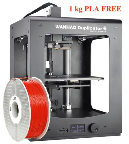 Новинка Ванхао Дубликатор 6 PLUS- WANHAO D6 PLUS- 3D принтер. В комплекте с акриловым каркасом для печати ABS. Автоматическое в - Цвет: Черный