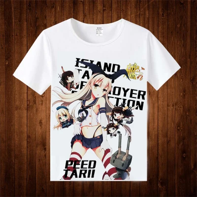 Футболка из Коллекции Kantai костюм аниме для косплея футболка yuudachi мужские и