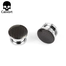 Casvort винтовой туннель Для Пирсинга Ушей из эпоксидной смолы