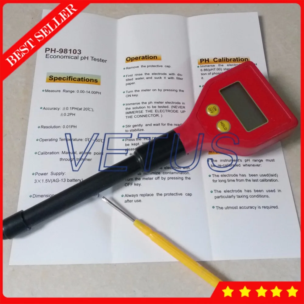 Портативный цифровой тестер PH воды и молока|ph meter tester|water ph meterph |