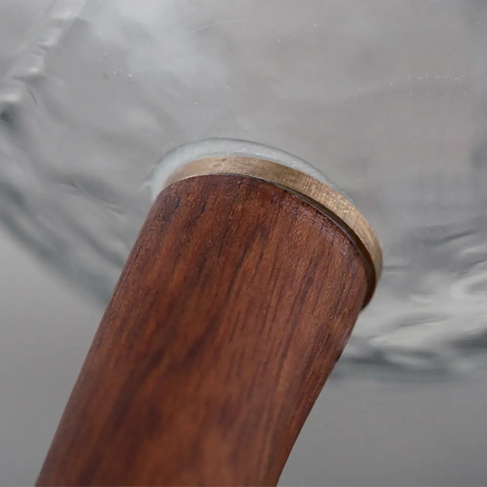 Стеклянный кувшин из палисандра с боковой ручкой для чая ча Хай гунфу 220 мл|fair cup|cha