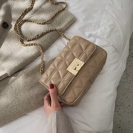 Женская сумка через плечо плетеная сумка-кошелек с цепочкой в клетку 2019 | Багаж и