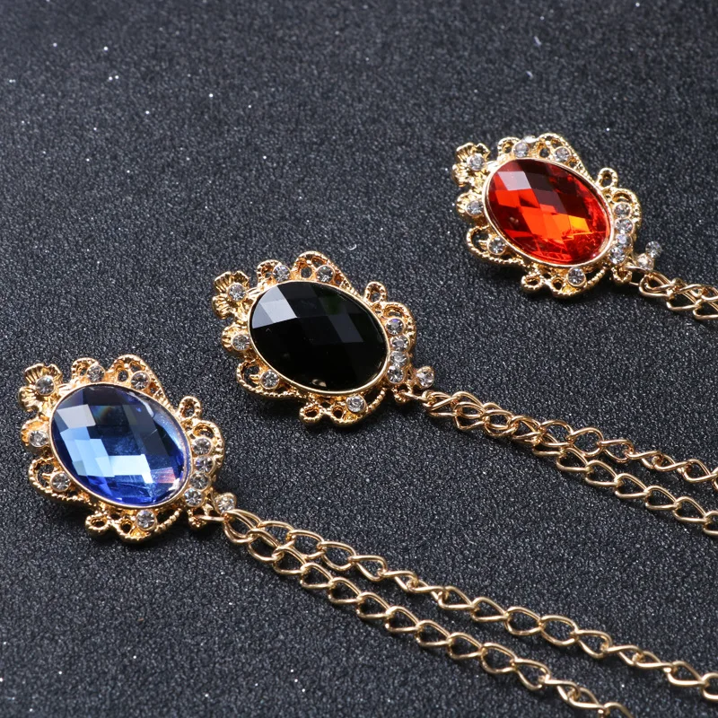 Модная Хрустальная кисточка ювелирная булавка пряжка броши на цепочке для