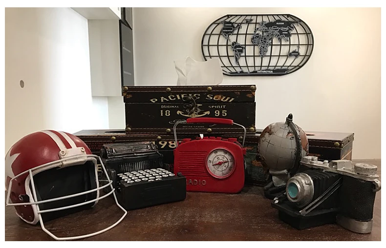 Classic Vintage Resin Home Decorative Phonograph Sewing Machine Radio Camera Fan and Vintage Telephone Bar Cafe Restaurant Craft