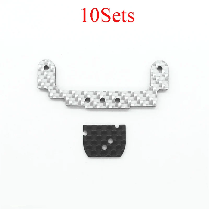 

10Sets Front Reinforcing Plate Bracket for Carbon Fiber FM Chassis RC Model Cars DIY Tamiya Mini 4WD Racing Car