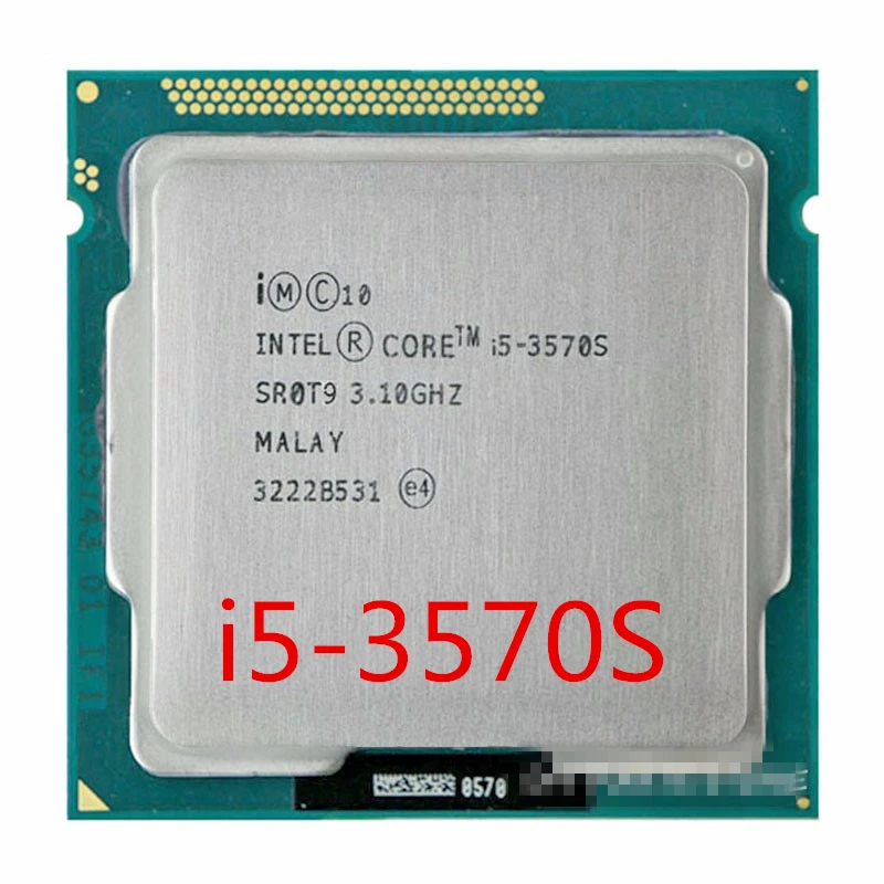 Четырехъядерный процессор Intel Core i5-3570S 3 1 ГГц 6 Мб 65 Вт LGA 1155 для настольного