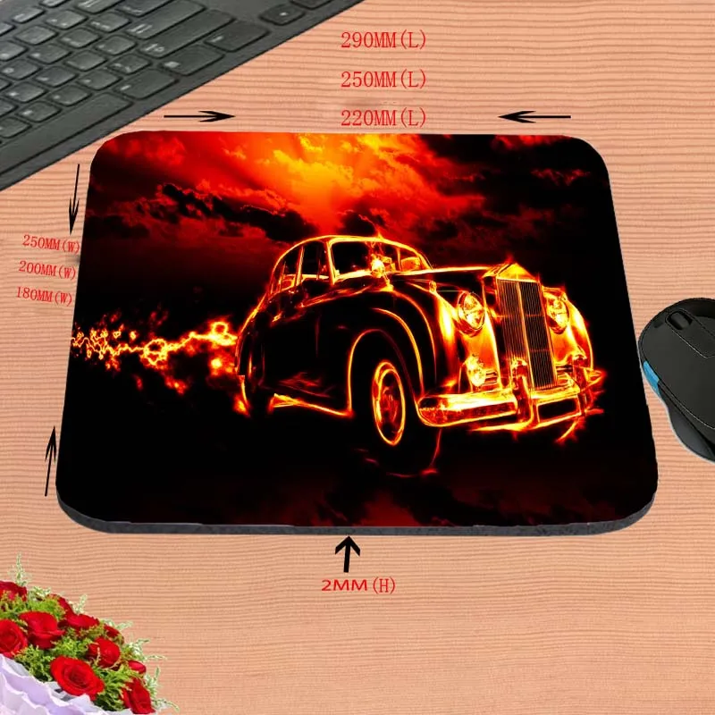 Игровой резиновый коврик для мыши The Flame компьютера геймерские игровые коврики