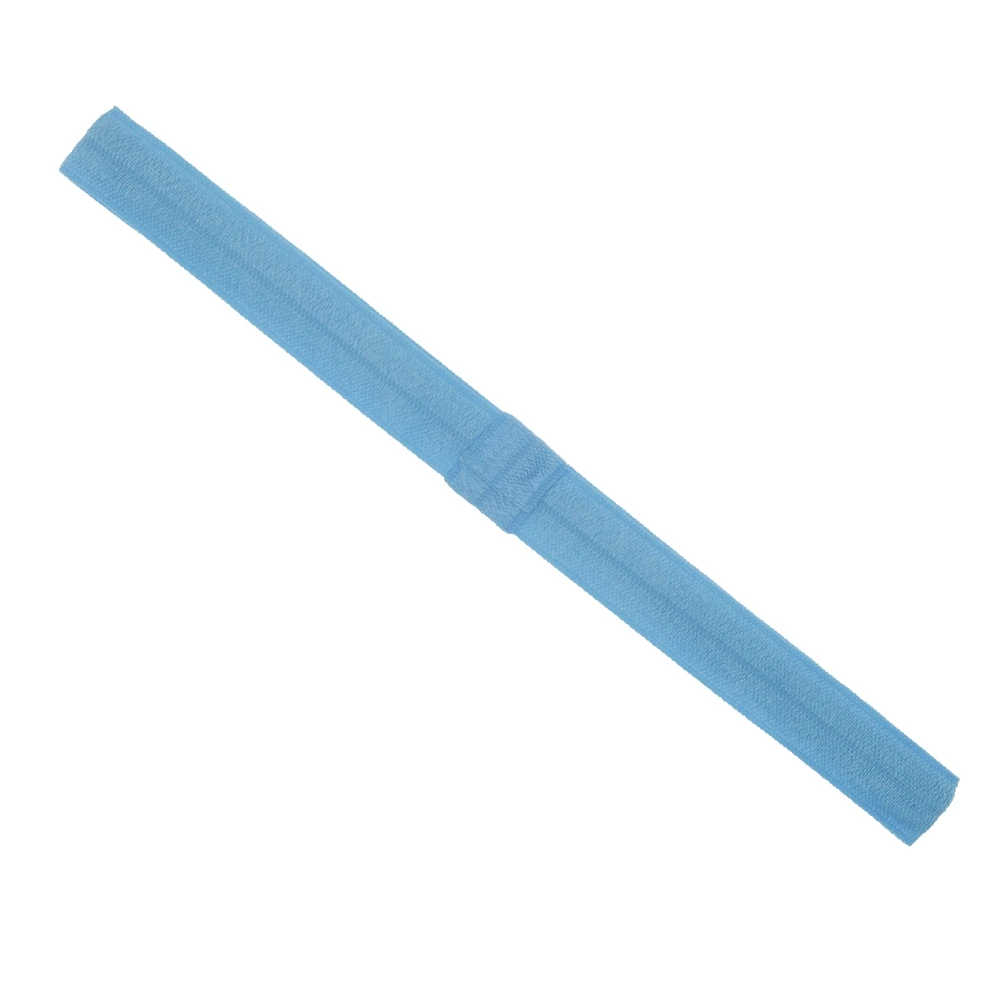 blue 10 шт. 15 мм детские повязки на голову цельная повязка для волос для девочек блестящая дешевая эластичная повязка для волос s для детей повязка на голову "сделай сам" аксессуары для волос - Цвет: blue
