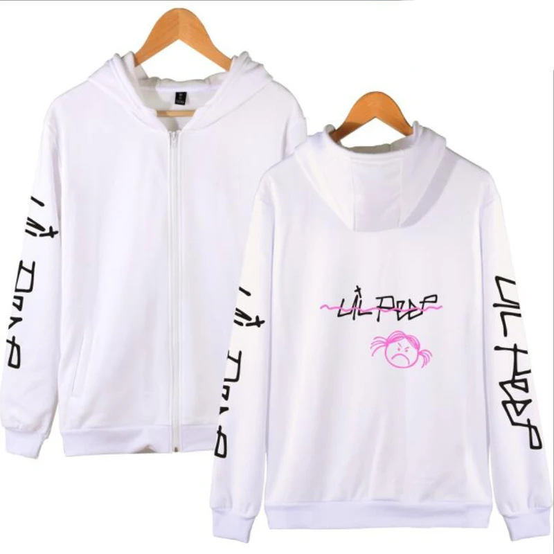 Lil открытым Толстовки Для мужчин sudaderas Hombre хип хоп рэпер с капюшоном куртка на