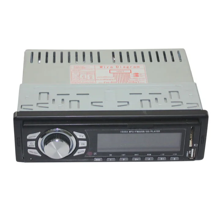 Auto audio 12V LCD display Car MP3 Player 1 din with USB/SD/MMC + FM radio function remote control free shipping | Автомобили и