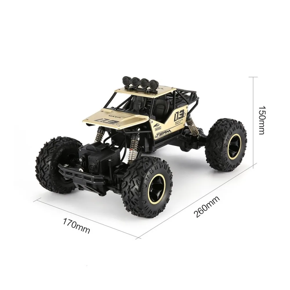 RC 1/16 2 4 GHz 4WD сплав корпус Рок Гусеничный двойной двигатель внедорожный пульт