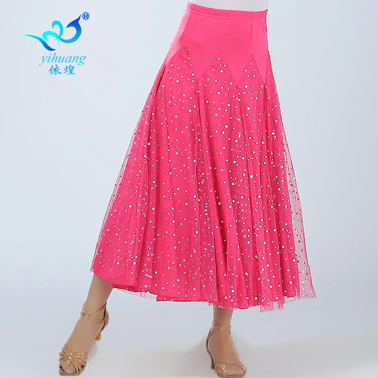 Новая современная танцевальная юбка для девочек социальные танцевальные