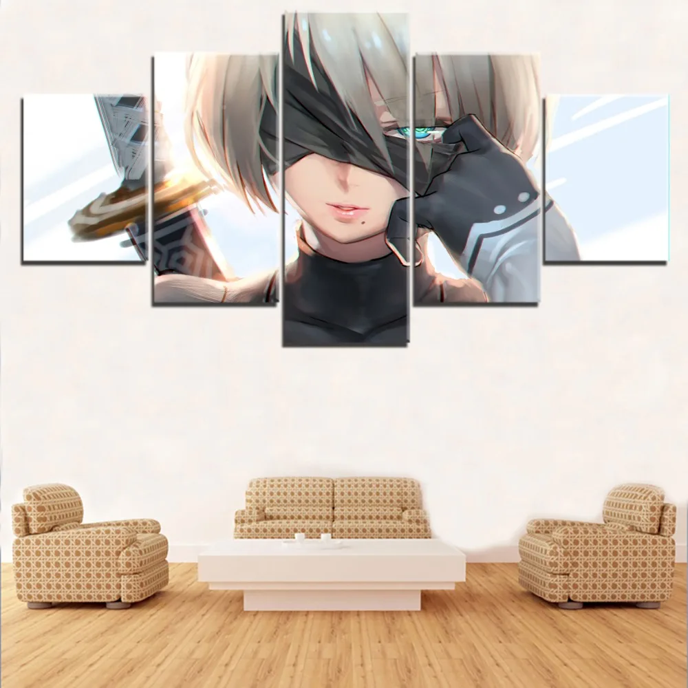 Современная живопись 5 шт. NieR Automata YoRHa No2 Тип B плакат модульная рамка высокое