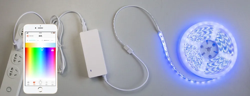 Новый светодиодный драйвер питания с Wi Fi постоянный ток 12 В контроллер RGB AC100 240V