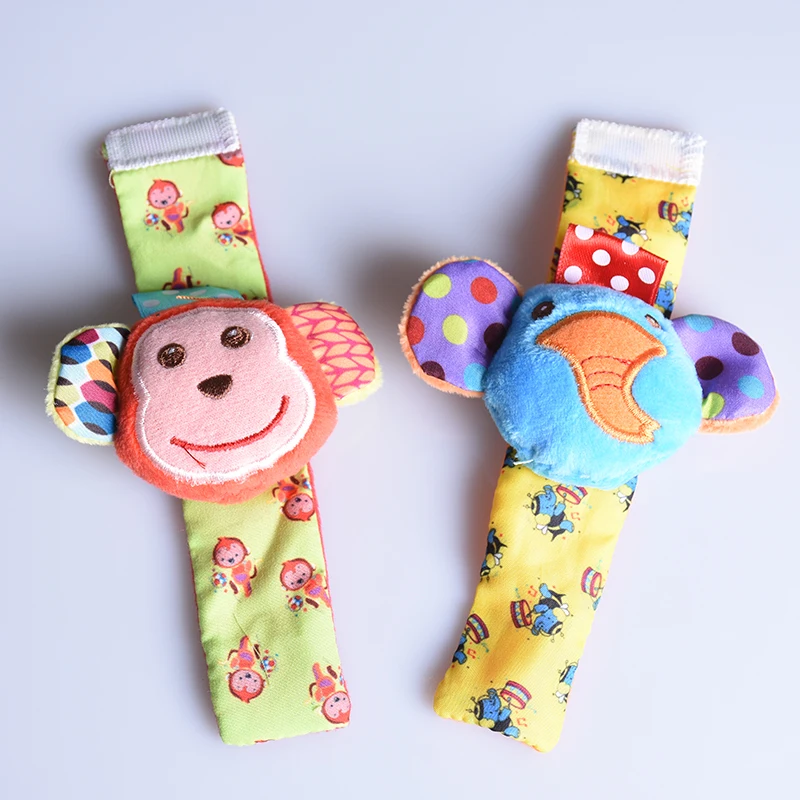 1 пара детские мягкие колокольчики ручной ремешок погремушки игрушки Bebe