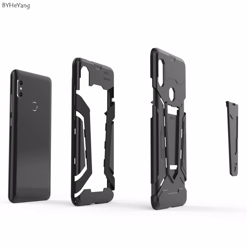BYHeYang Hybrid TPU Armor Silicone Rubber Case For Xiaomi Redmi Note 5 Pro Hard Back Cover On global version |
