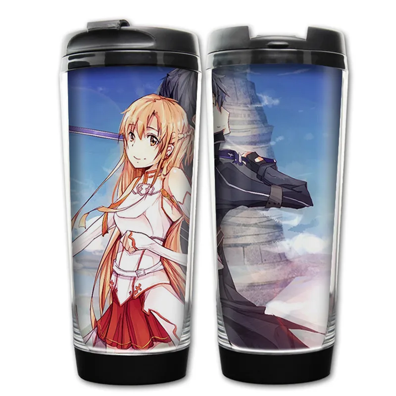 400 мл аниме SAO Sword Art Online дизайнерская пластиковая бутылка для воды посуда напитков