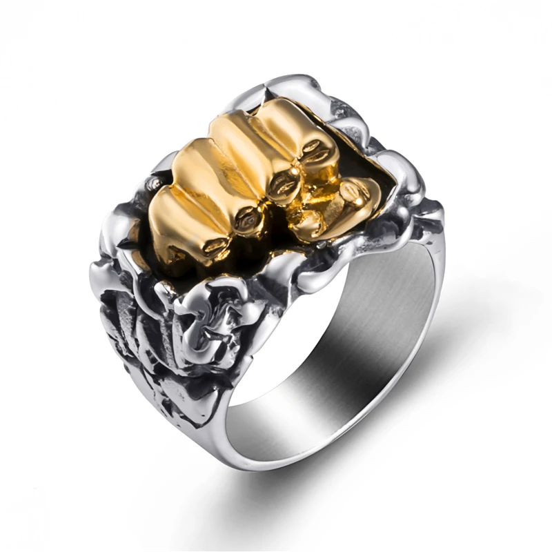 Кольцо Elfasio из нержавеющей стали для мужчин и мальчиков модные серебристые