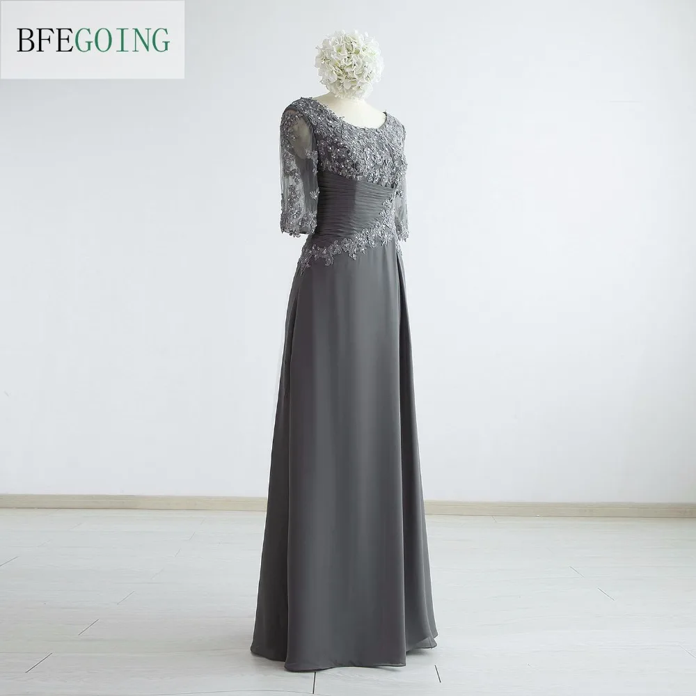 Серое шифоновое кружевное платье с бисером и v образным вырезом а силуэта