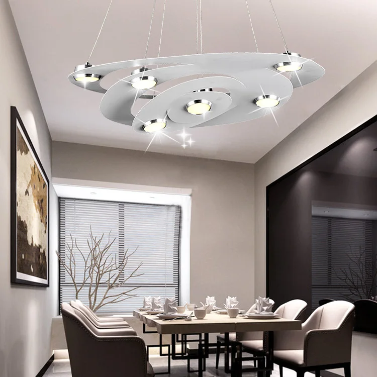

Novelty led pendant light iron and aluminum material home indoor lighting for dining room living room