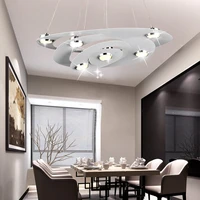 novelty led pendant light iron and aluminum material home indoor lighting for dining room living room