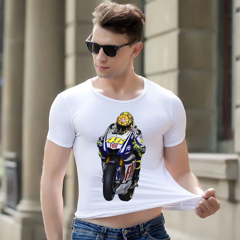 2019 VR46 футболка Для мужчин прохладный Валентино Росси 46 футболки мужской уличной s