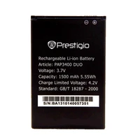 pap3400 duo 3400 1500mah high quality mobile phone replacement li ion battery battery for prestigio multiphone battery duo 3400
