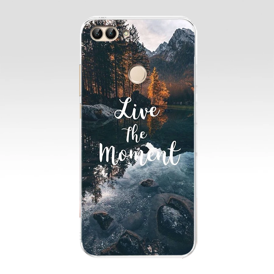 19 N huawei P Smart чехол TPU Мягкий силиконовый прозрачный чехол для телефона huawei P Smart Cover FIG-LX1 Enjoy 7S Чехол - Цвет: 19