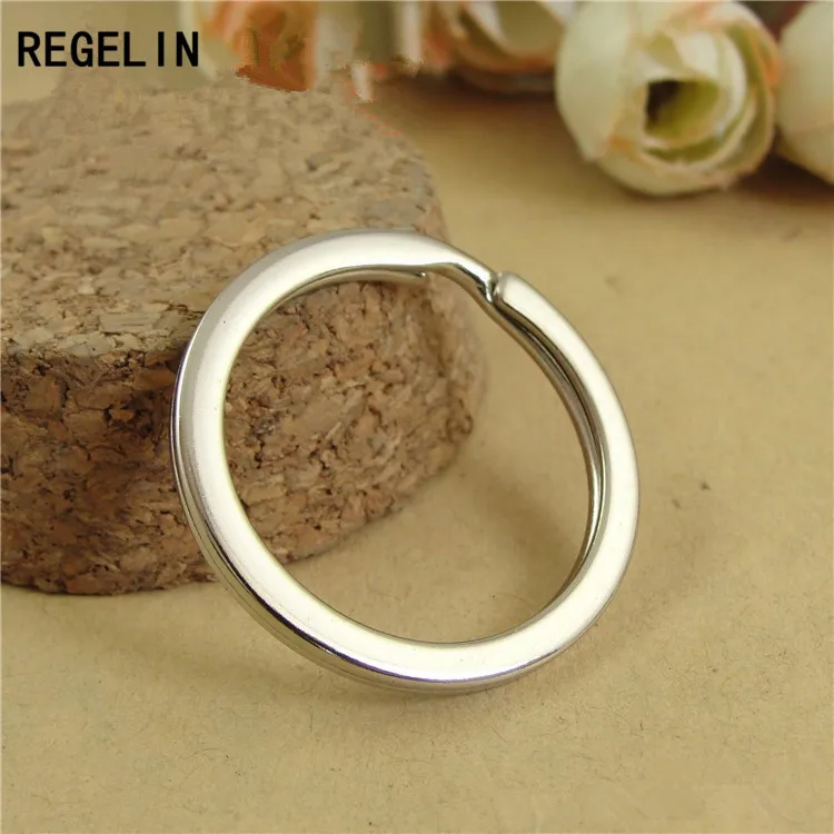 REGELIN брелок круглый фурнитура античная бронза/родий 20 шт./лот подходит DIY кольцо