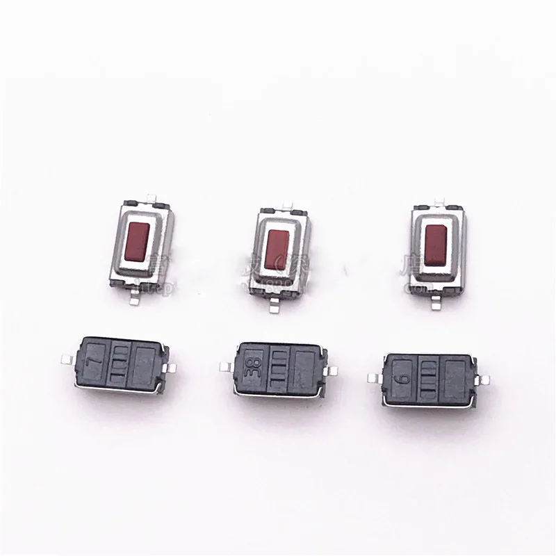100 шт./лот оплетка 3*6*2 5 мм красная головка сенсорный переключатель кнопка Микро 2