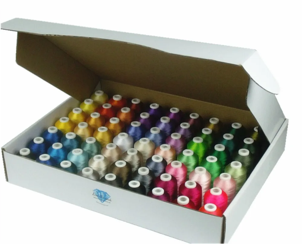 Нить для компьютерной вышивки Brother Colors нить 1000 м * 63 100% d/2(40 Вт) трилобальная