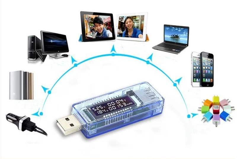 Горячая USB Зарядное устройство 3 в 1 Мобильный детектор уровня мощности DC Вольтметр цифровой Напряжение измеритель тока, для батареи тестер измерительные приборы