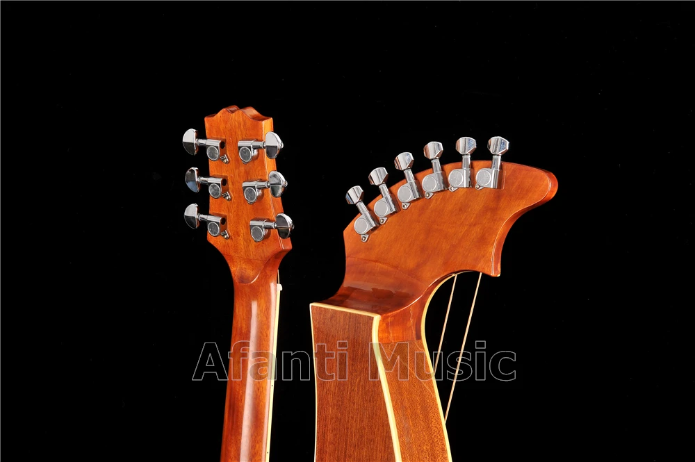 Spruce top / Sapele Back &amp Sides Rosewood Fingerboard Nut Afanti Harp guitar (AHP-1006) | Спорт и развлечения
