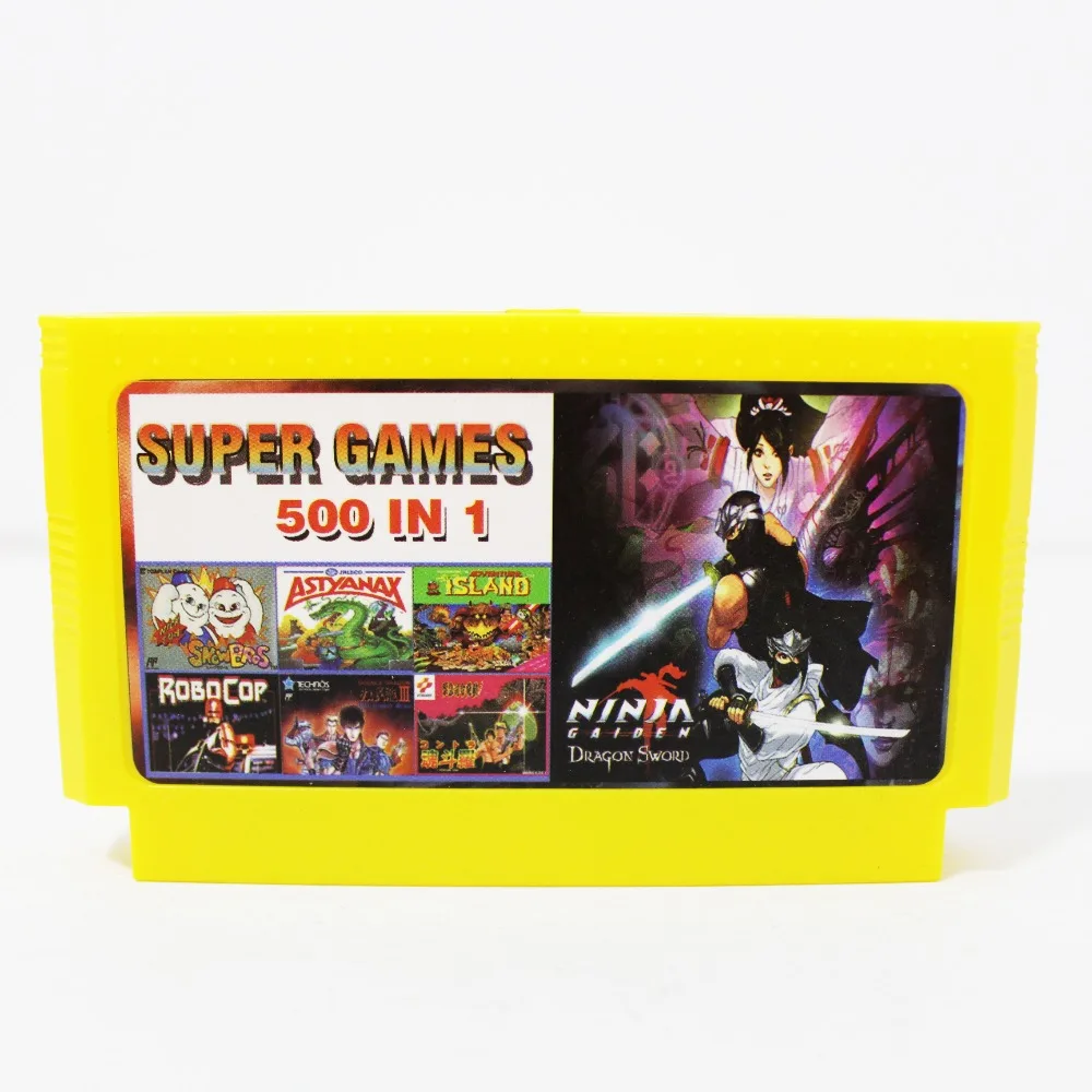 

500 в 1 карман игры 60 Pin видео карточная игра для 8-битный игровой плеер