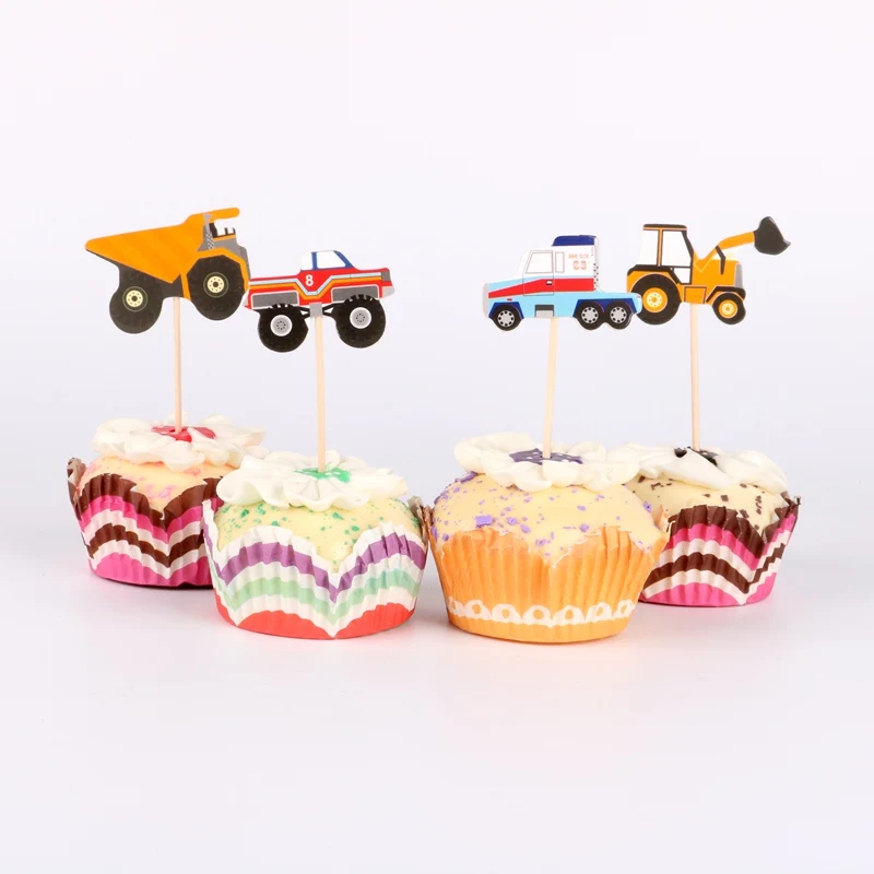 48 шт./лот городской Строительный Инструмент Тележка тематические Мультяшные