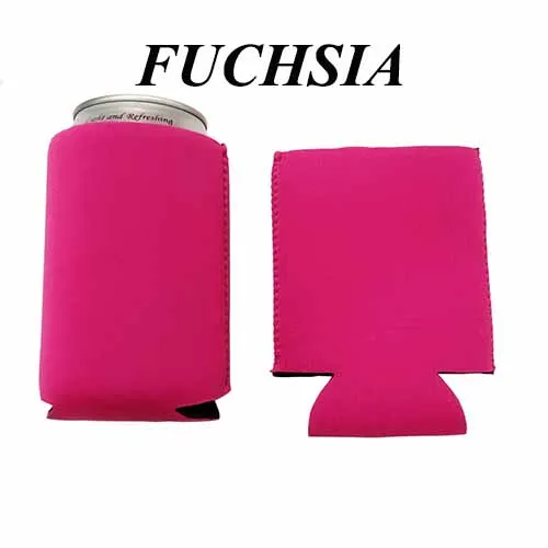1 шт. неопреновые пустые бутылки пива охладители на заказ Koozie может охладители рукава Свадьба для подарка День Рождения украшения для девичника - Цвет: Fuchsia