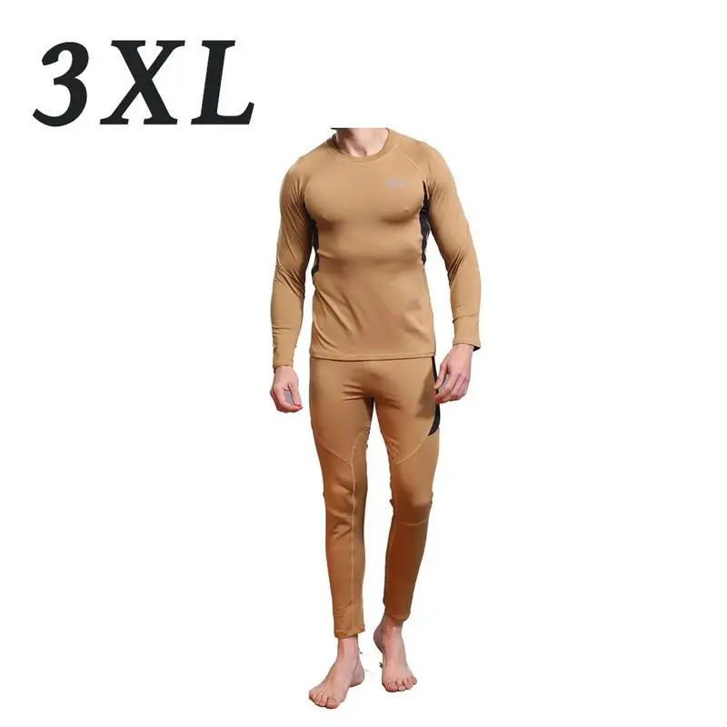 Khaki Футболка для улицы, костюм, термобелье, тактическая Флисовая теплая футболка, Мужская одежда, Военная Мужская футболка, пуловер для мужчин - Цвет: Khaki