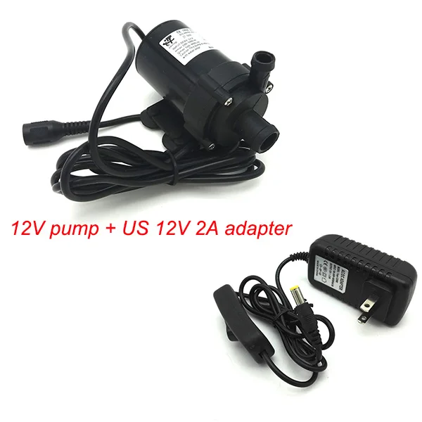12v pump US12V2A 660A DC 12 В 24 В погружной водяной насос 1000л/ч максимальный расход бесщеточный циркуляционный насос - Напряжение: 12v pump US12V2A