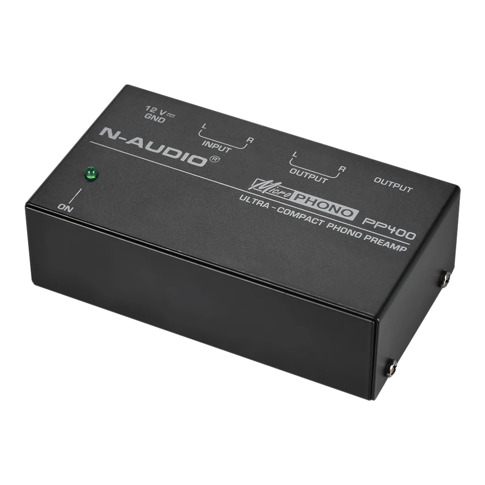 Ультра-компактный фонокорректор предусилителя с RCA 1/" TRS интерфейсы PP400