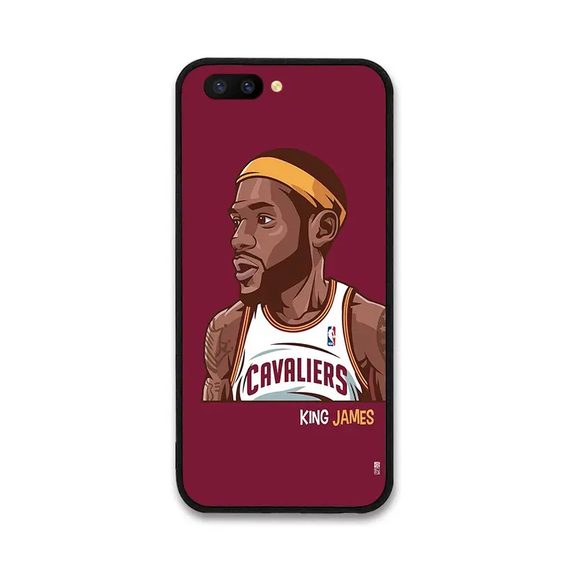 NBA мультфильм спортсмены спортивная звезда пластиковый жесткий чехол для OPPO R9 R11