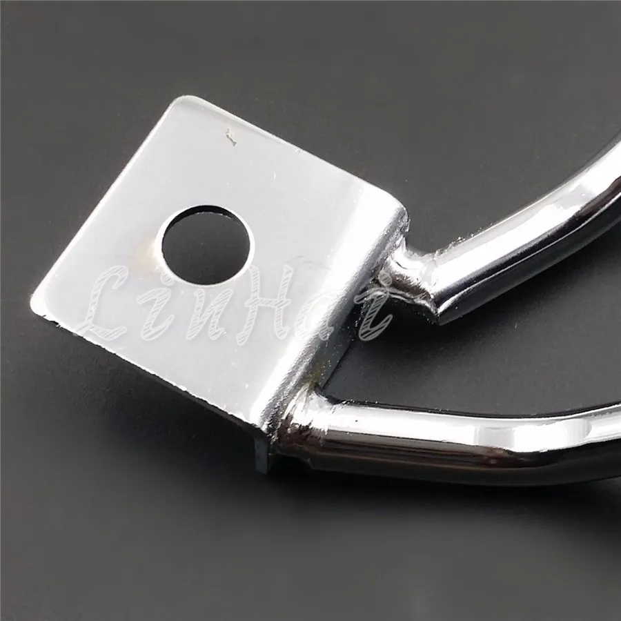 Хромированная мотоциклетная седельная сумка с креплением для Harley Sportster XL Dyna Fat