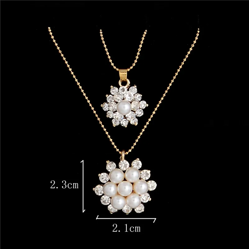 Модное жемчужное ожерелье Золотая цепочка ювелирные наборы колье свадебные