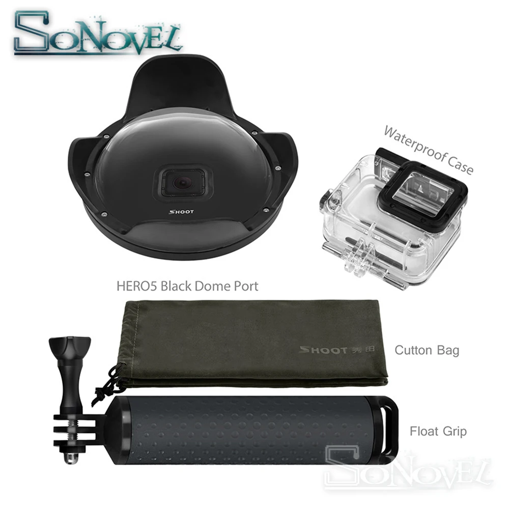 6 inch Diving Dome for Gopro Hero 7 5 Black Action Camera With Waterproof Case Go Pro Lens Port GoPro Accessory | Электроника