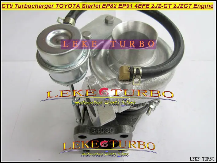 Турбокомпрессор CT9 для TOYOTA STARLET EP82 EP91 4EFE турбокомпрессор с водяным охлаждением 2JZ